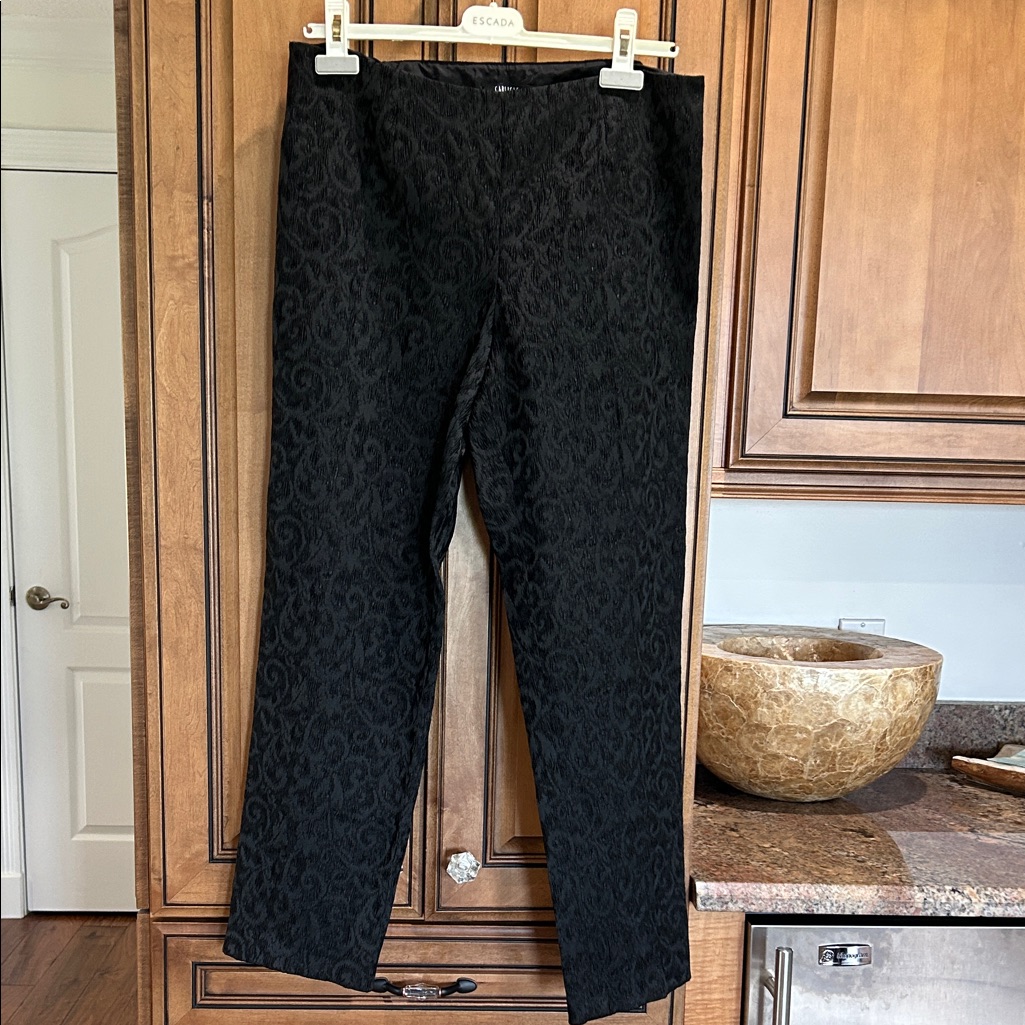 Carlisle Black Patterned Trousers
